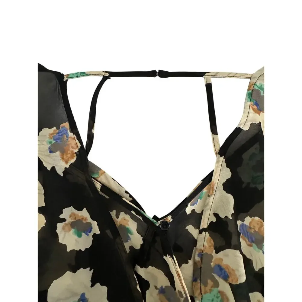ASTR Floral‎ Long Sleeve Romper Size L